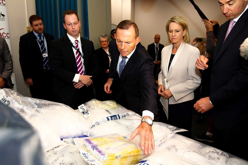 Tony Abbott at launch of national ice taskforce