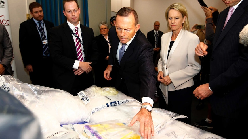 Tony Abbott at launch of national ice taskforce