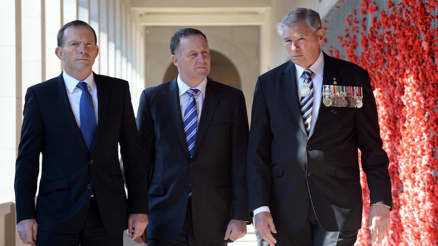 Tony Abbott, John Key and Ken Doolan