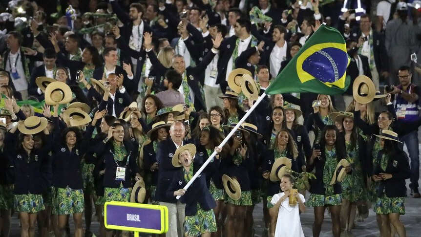 Brazil comes out at the opening ceremony