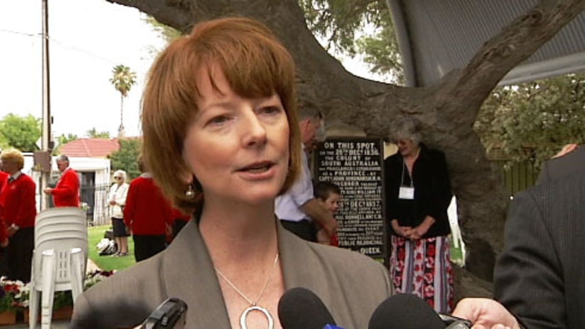 Julia Gillard: 'I'm not contemplating any other outcome'. (File photo)