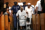 Jeralean Talley at a celebration for her 116th birthday