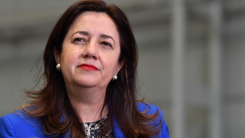 Palaszczuk looking smug.