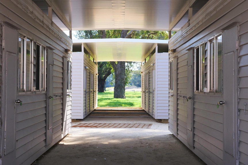 An accommodation complex on a farm.