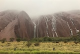 Rain on Uluru