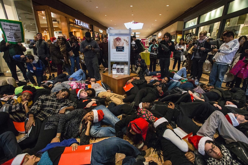 Ferguson mall protest