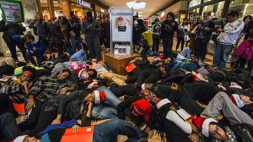 Ferguson mall protest