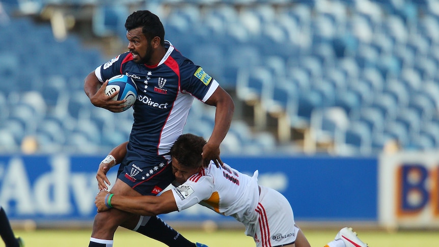 Set for action ... but the Rebels don't want to pile too much expectation on Kurtley Beale.