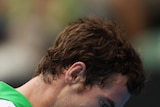 Tight tussle ... Andy Murray during his quarter-final against Alexandr Dolgopolov