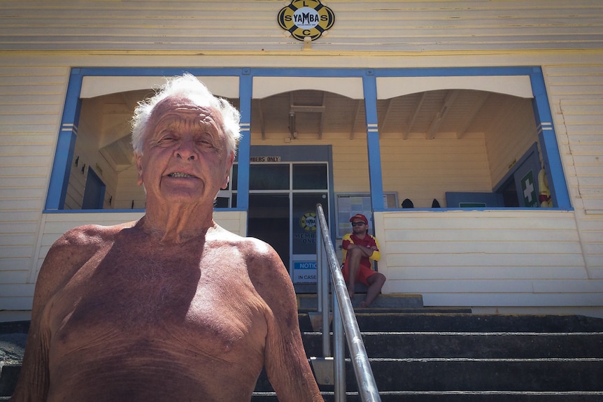 Barrie Cribb at the Yamba surf lifesaving club