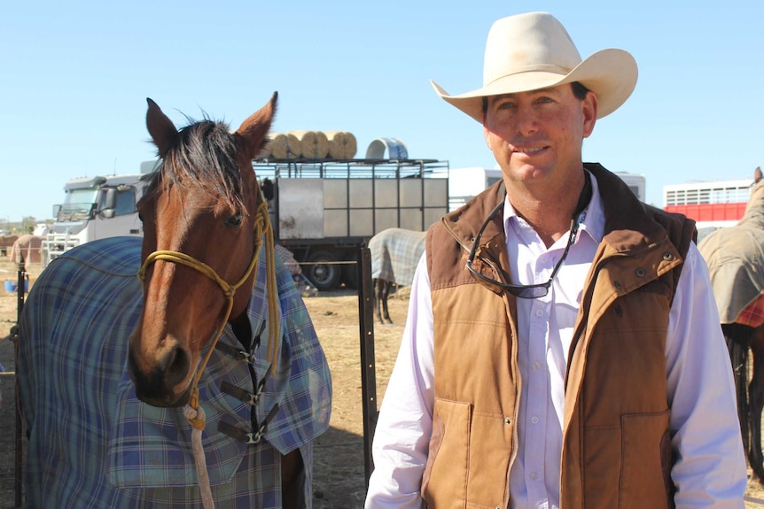 Huon Smith with his horse