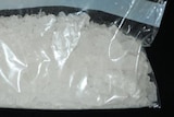 Crystal methamphetamine in a deal bag