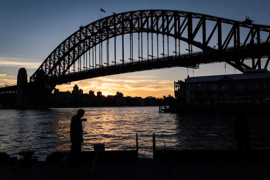 Fishing on Sydney Harbour