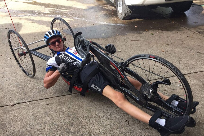 Blake Colleton took up handcycling and is aiming to compete at the 2020 Paralympics