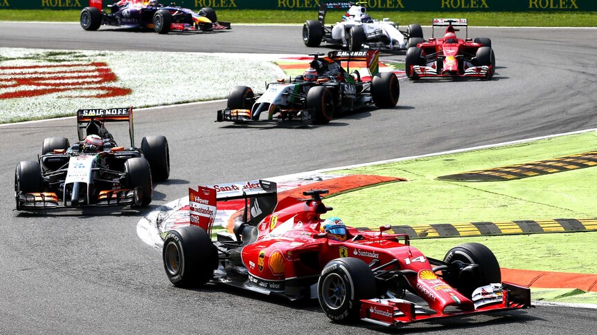 Teams race at Italian F1 Grand Prix