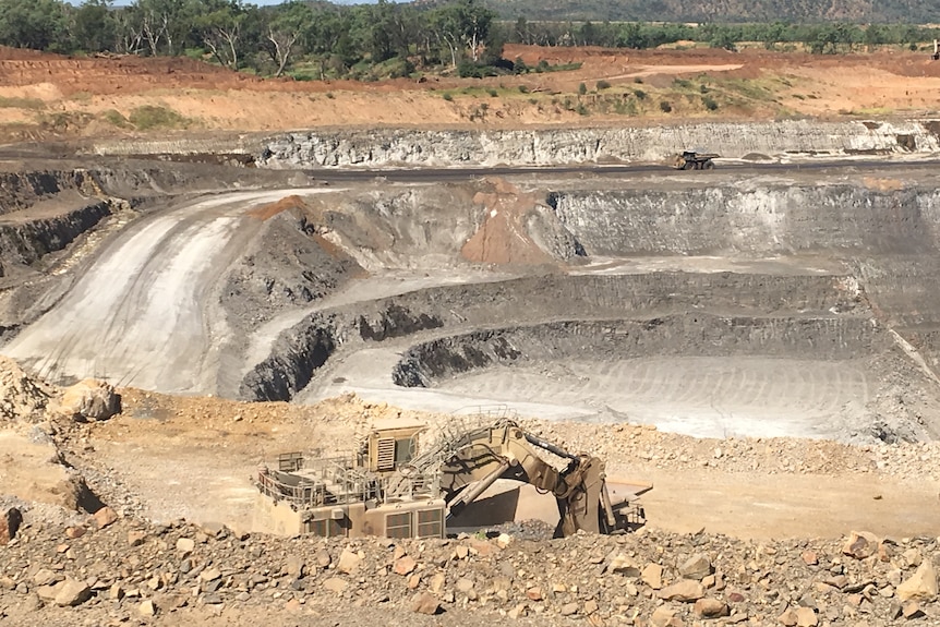 a huge pit in the outback