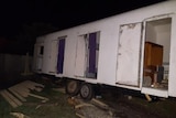 A 35-foot caravan narrowly misses a house in Hampton Park