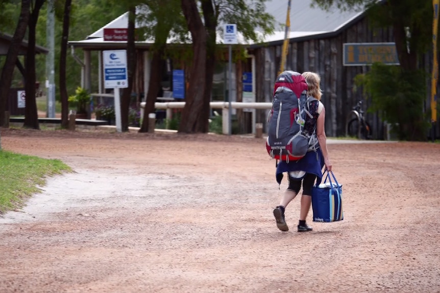 Backpacker in Nornalup