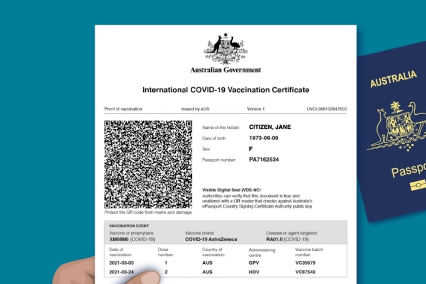 Vaccine certificate download