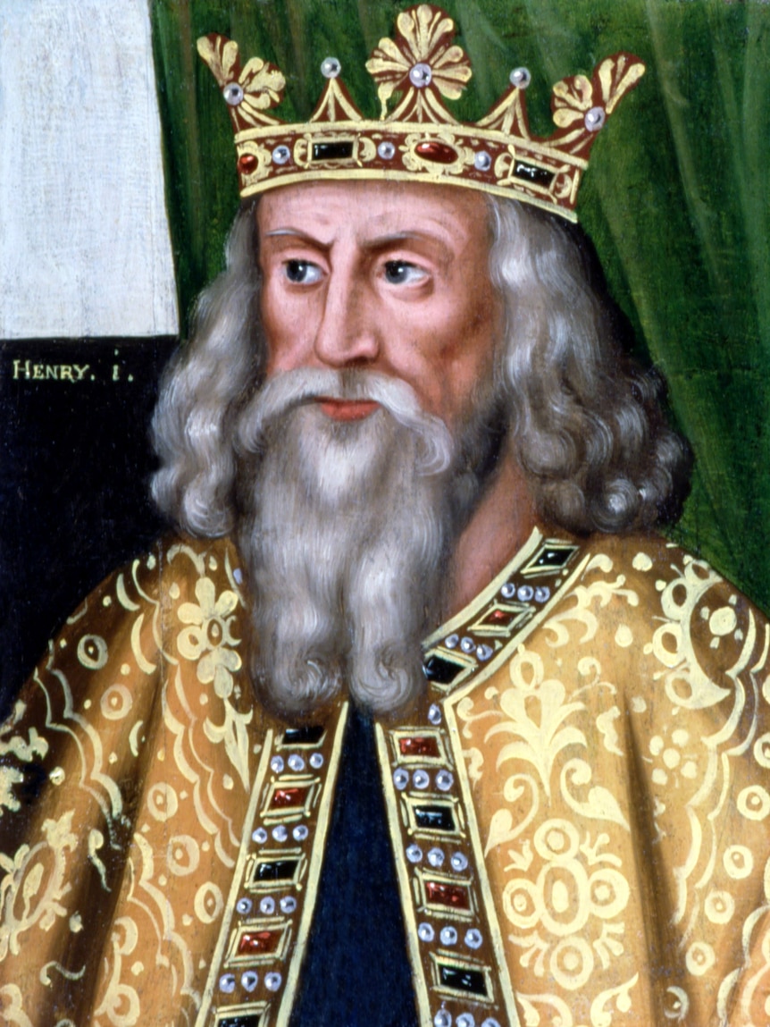An oil painting of King Henry I.