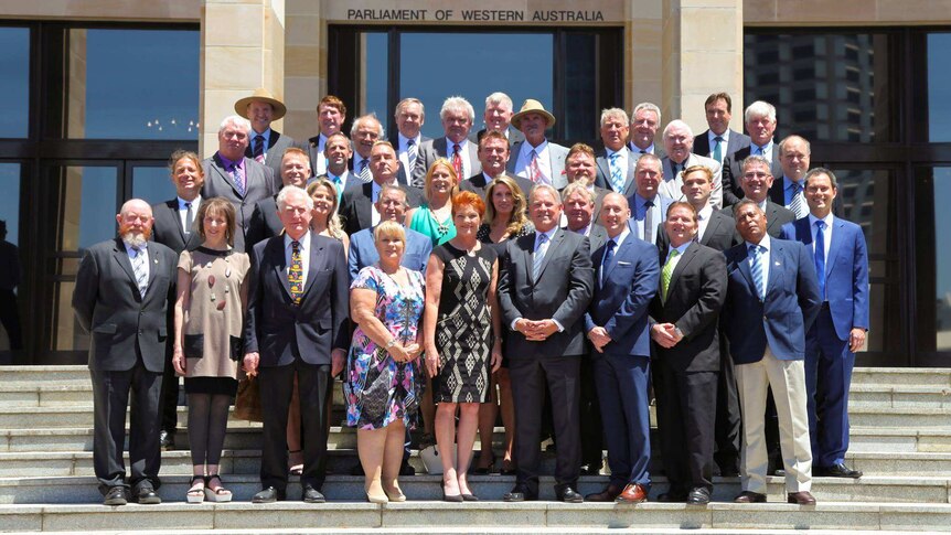 Pauline Hanson with One Nation's WA candidates in January