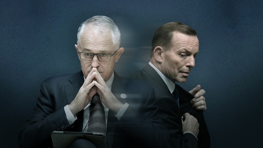 A composite image of Malcolm Turunbull and Tony Abbott.