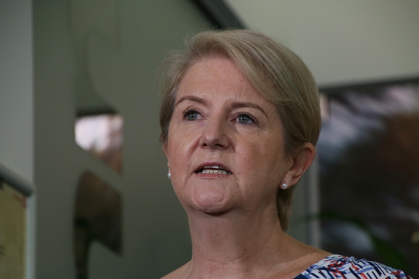 Ms Fyfe head shot inside an office, speaking.