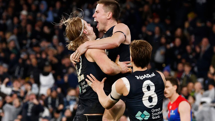 Carlton’s run continues with win over Melbourne, Fremantle smash West Coast by 101, Brisbane hang on against Adelaide