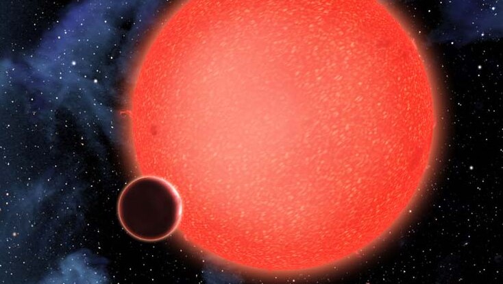 An artist's impression of GJ1214b planet