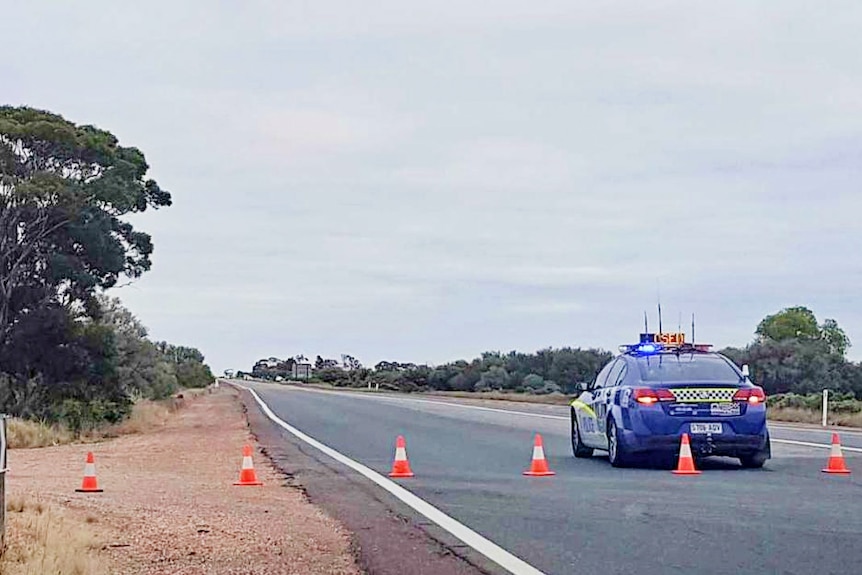 Scene of crash near Port Augusta