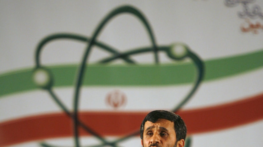 Accused of inciting genocide: Iranian President Mahmood Ahmadinejad.