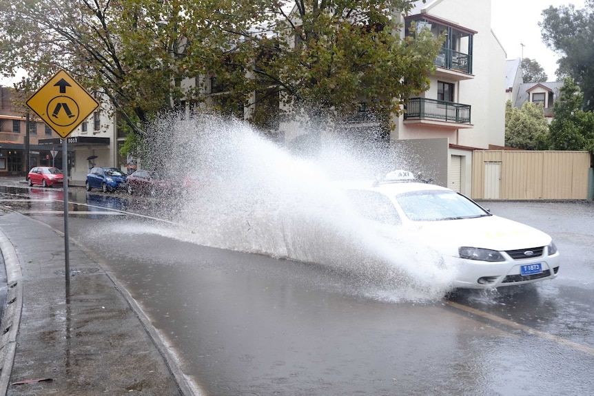 Road flooding in Alexandria