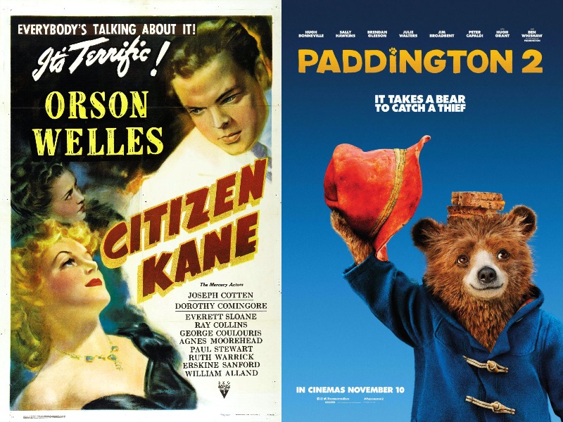 《公民凯恩》和《帕丁顿熊》海报的合成图像2.