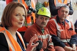 Julia Gillard meets with Onesteel workers