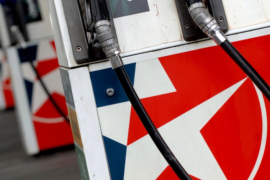 Pumps in a Caltex service station.