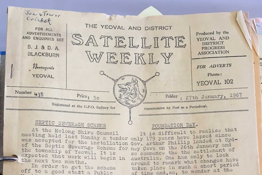 Early edition of Yeoval's Satellite Weekly