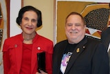 Former NSW Governor Dame Marie Bashir and outgoing Gallery Cultural Director Joe Eisenberg