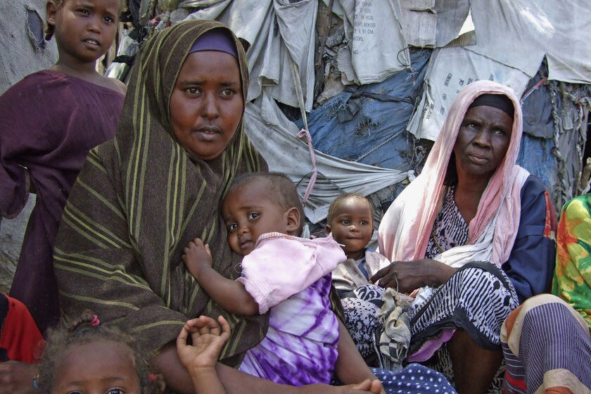 Displaced Somali women and children. [Reuters: Ismael Taxta, file photo]