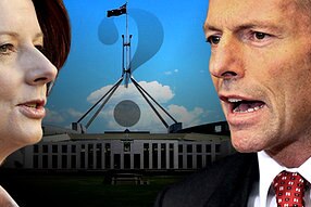 Julia Gillard and Tony Abbott face off (AAP)
