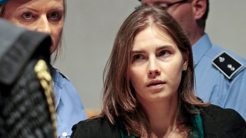 Amanda Knox arrives in court for her appeal trial session (Reuters: Alessandro Bianchi)