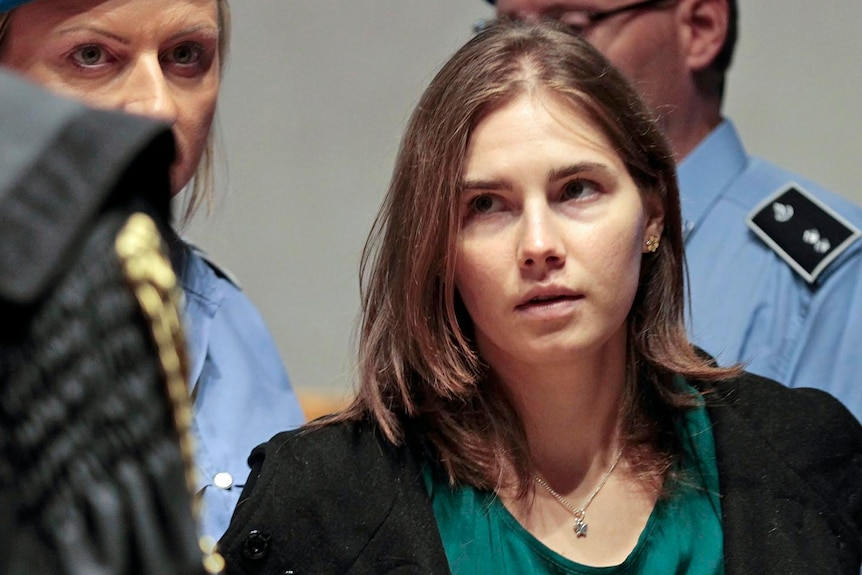 Amanda Knox, the US student convicted of murdering her British flatmate Meredith Kercher.