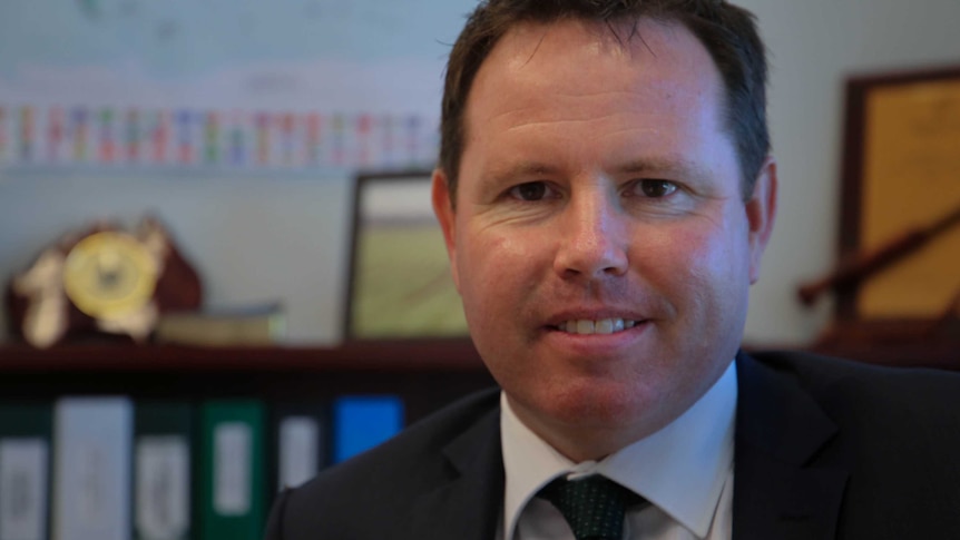 Nationals MP Andrew Broad in his office at Parliament House.