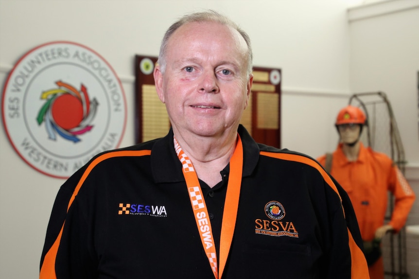 A head and shoulders profile shot of SES Volunteers Association of WA president Greg Cook.