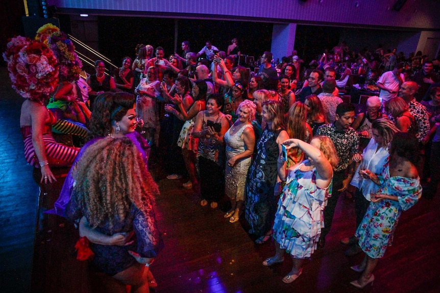 Crowd enjoys Mardi Gras celebrations in Broome.