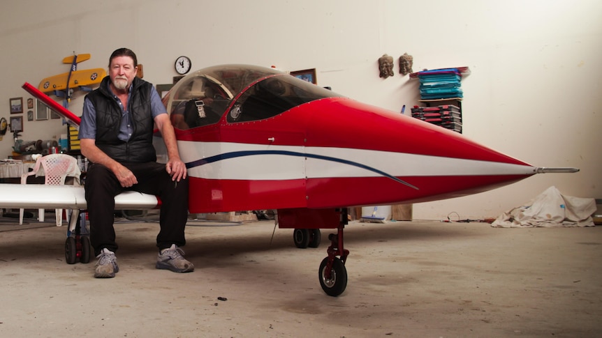 Andre Viljoen and his homemade jet plane