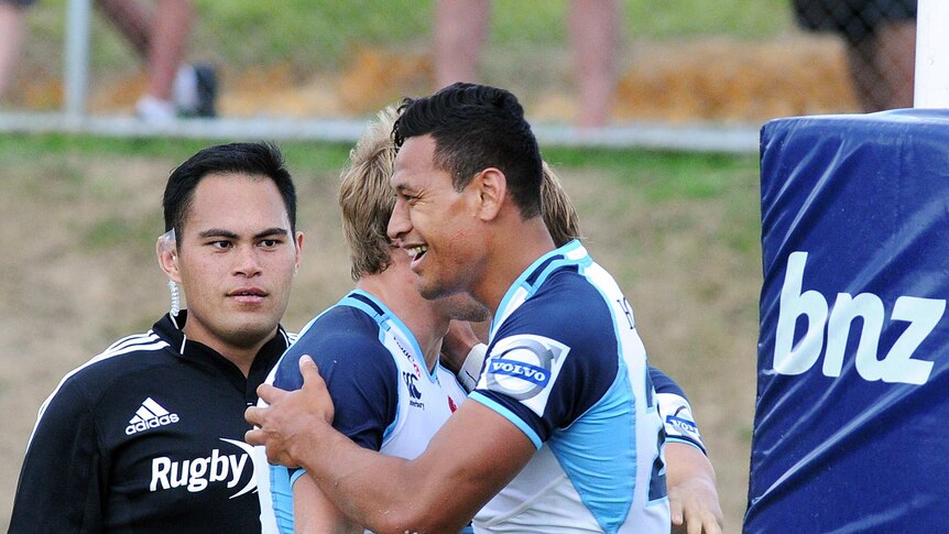 Folau bags another Tahs trial try
