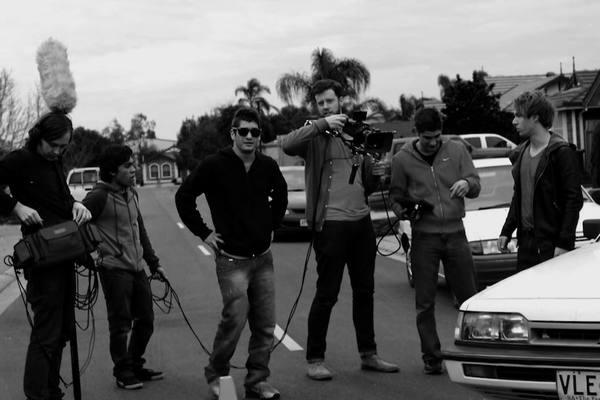 Danny Philippou and filming crew