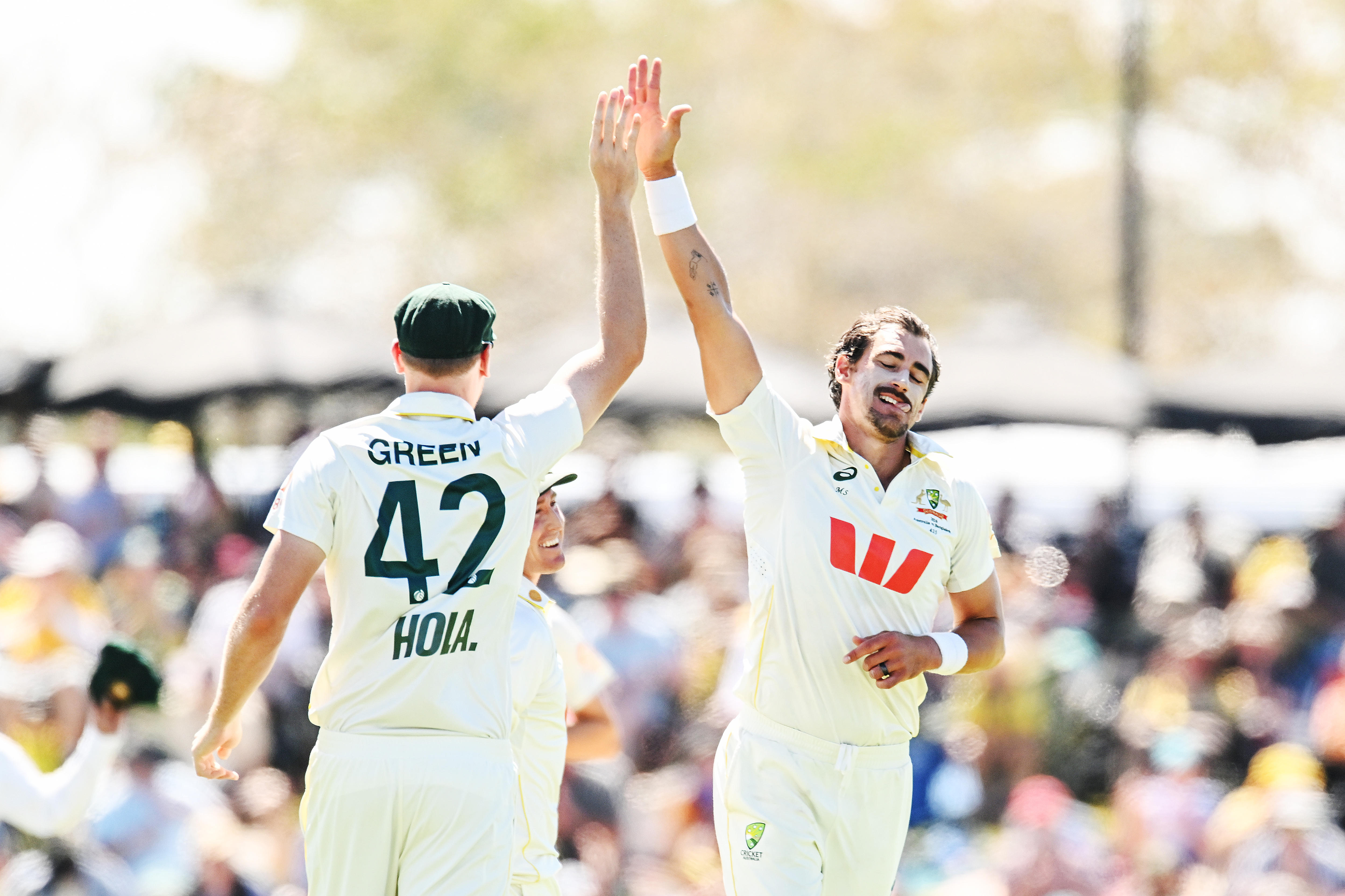 Live: Starc with more new-ball magic after Australia bowled out for 210