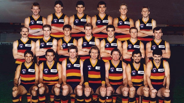 Team photo of the Adelaide Crows first winning team
