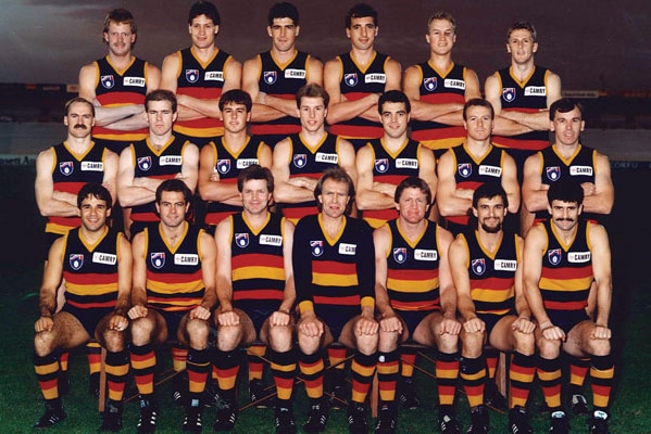 Team photo of the Adelaide Crows first winning team